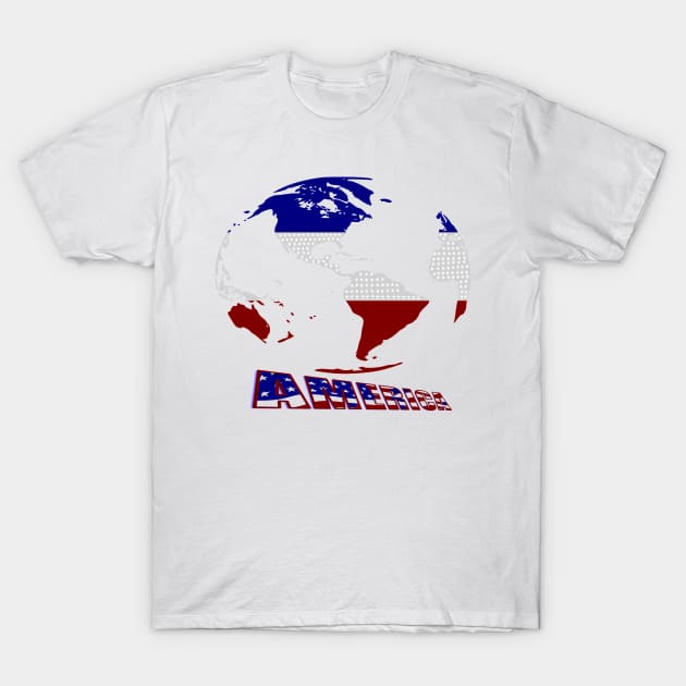 America, Independence Day T-Shirt by aimadkhouya